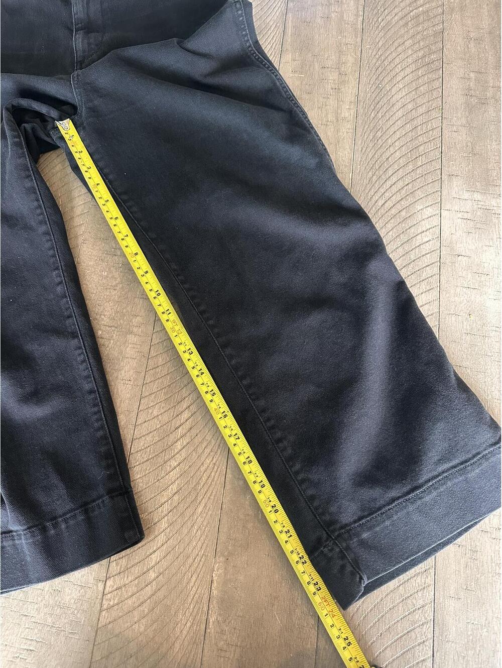 QUINCE Organic Stretch Cotton Twill Wide-Leg Crop Pants Black Women’s size 29 - Picture 10 of 14